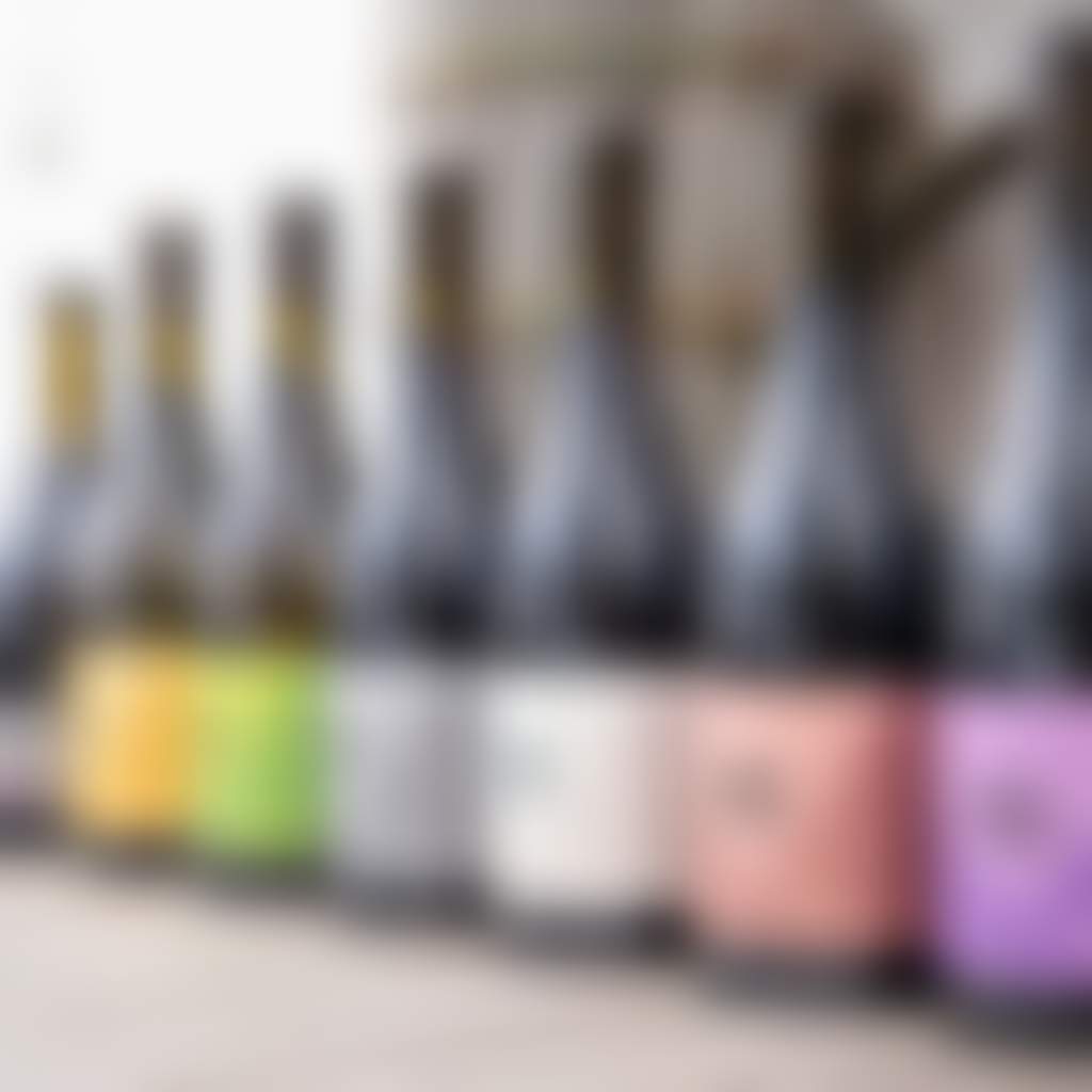 Mount Towrong Vineyard Bottles in a row