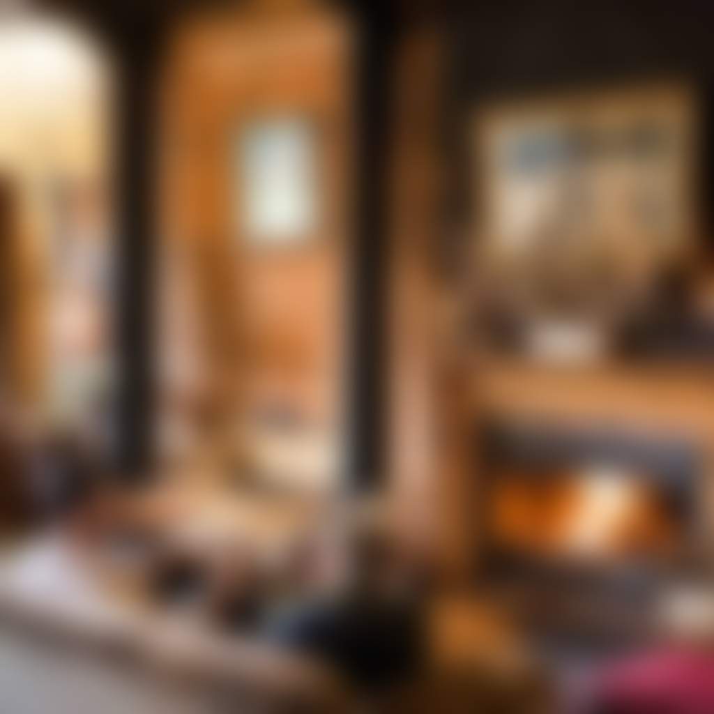 Trentham Cosmo Hotel Inside fireplace VV149635 56